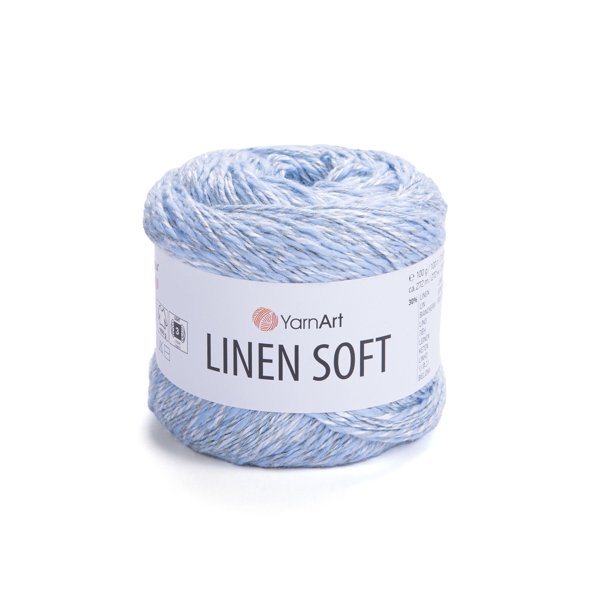 YARNART LINEN SOFT - EL ÖRGÜ İPİ BEBE MAVİSİ - 7319