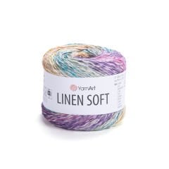 YARNART LINEN SOFT - EL ÖRGÜ İPİ EBRULİ - 7401
