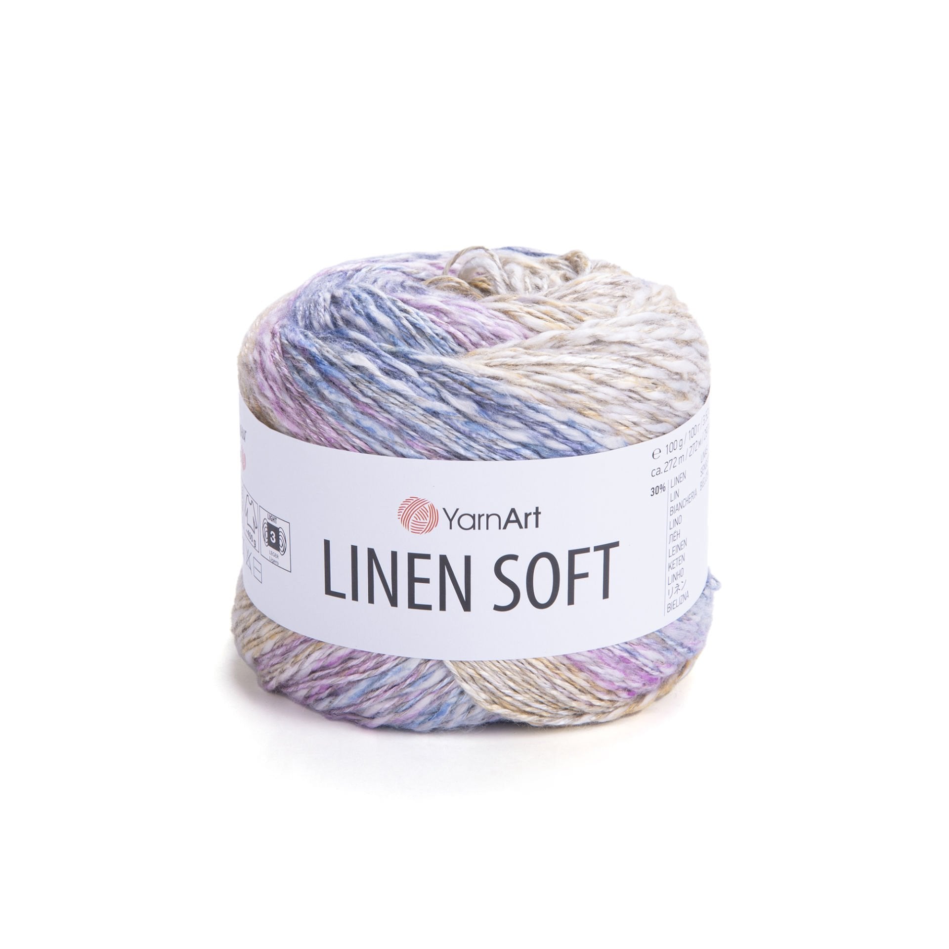 YARNART LINEN SOFT - EL ÖRGÜ İPİ EBRULİ - 7404