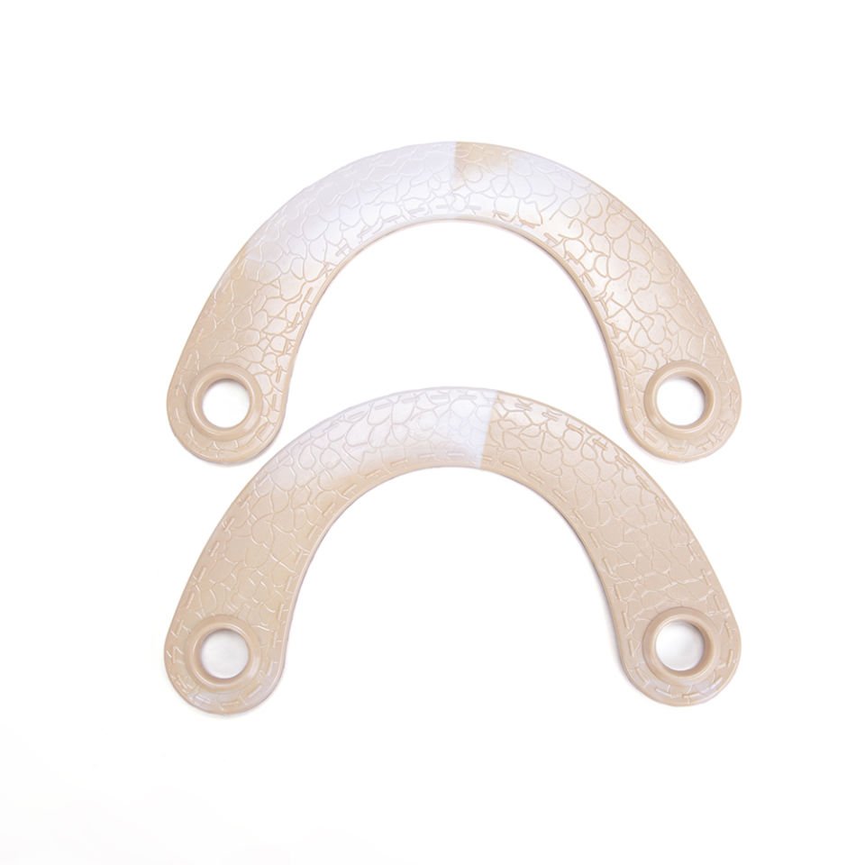 DERİ GÖRÜNÜMLÜ C MODEL ÇANTA SAPI 2 ADET BEJ