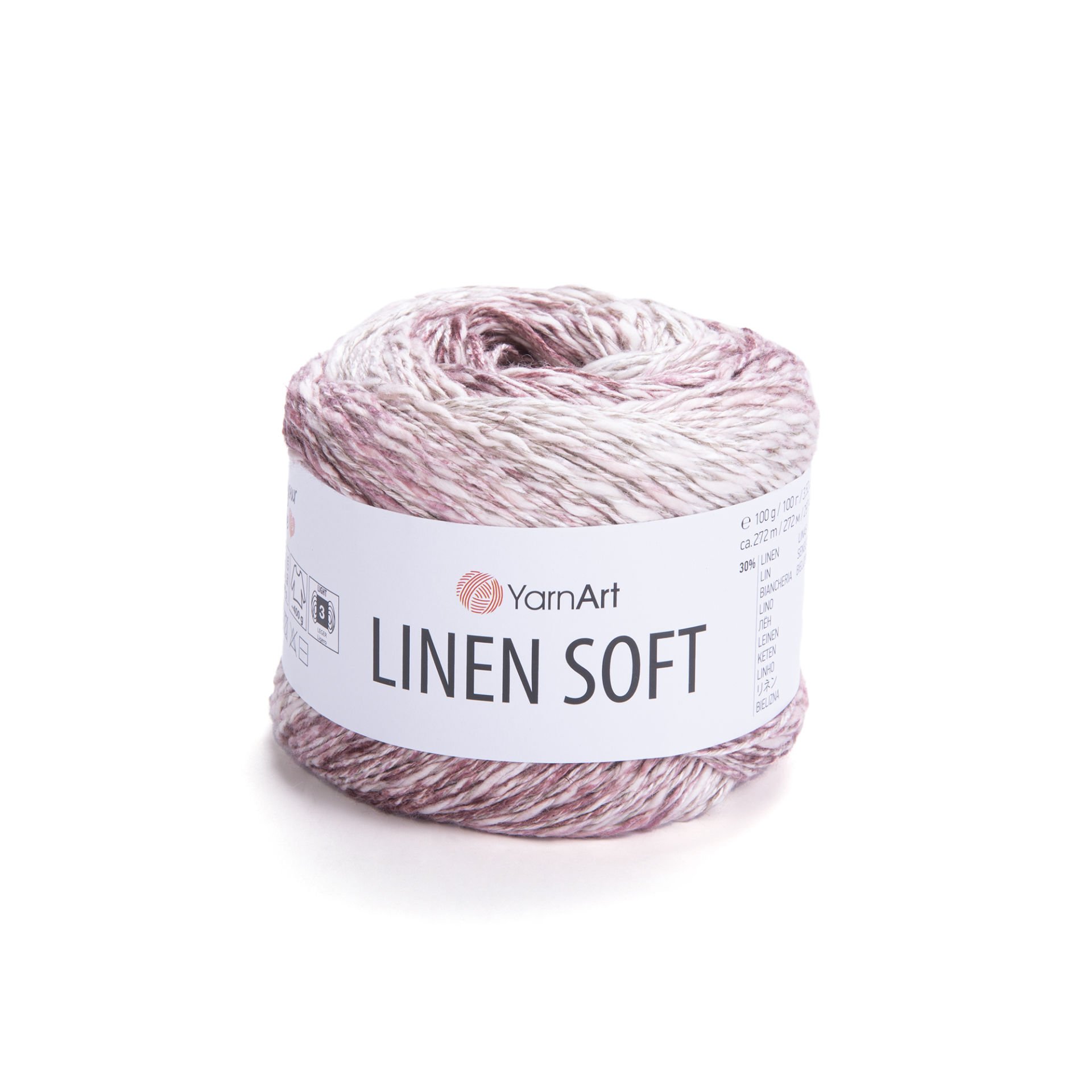 YARNART LINEN SOFT - EL ÖRGÜ İPİ EBRULİ - 7405