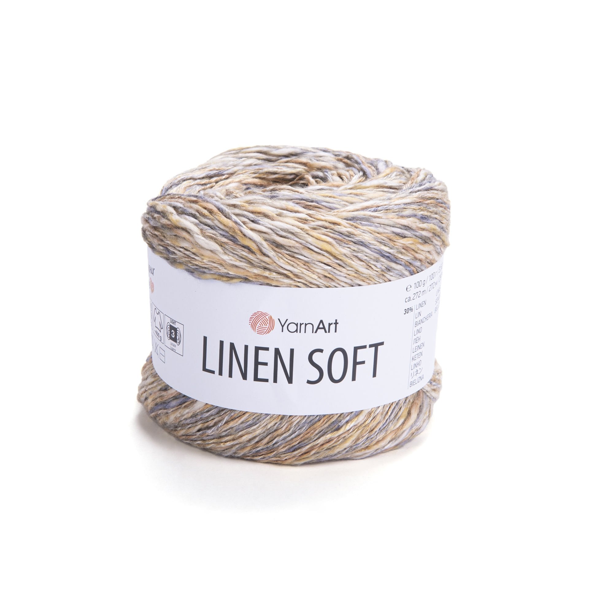 YARNART LINEN SOFT - EL ÖRGÜ İPİ EBRULİ - 7407