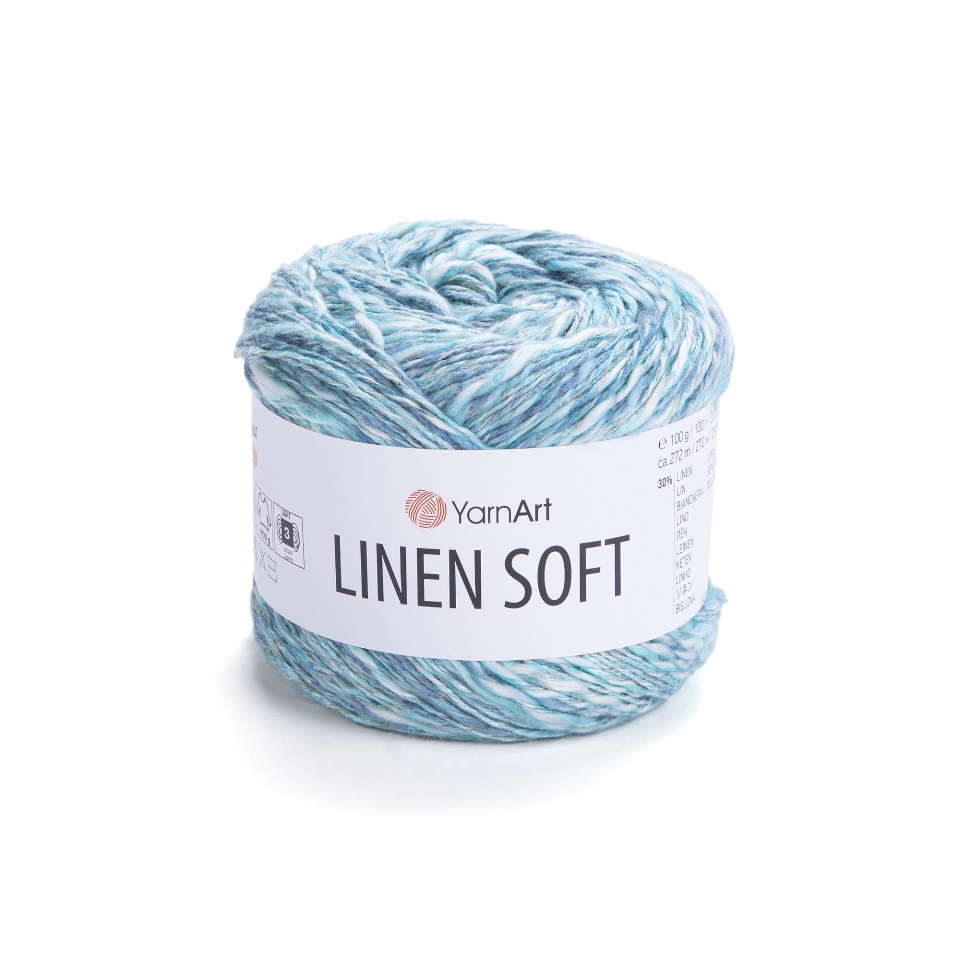 YARNART LINEN SOFT - EL ÖRGÜ İPİ EBRULİ - 7408
