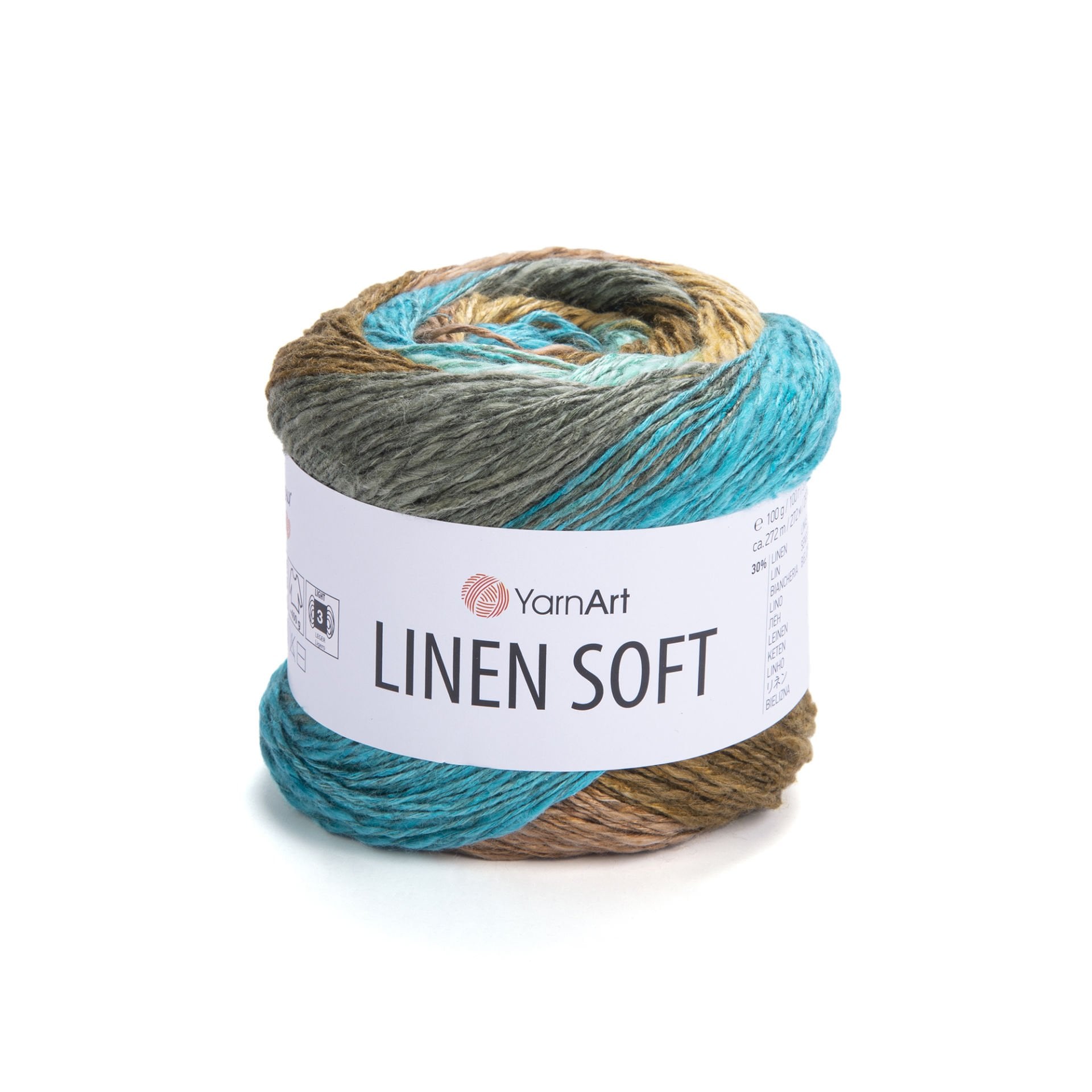 YARNART LINEN SOFT - EL ÖRGÜ İPİ EBRULİ - 7409