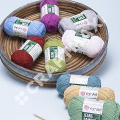 YARNART JEANS BAMBOO - EL ÖRGÜ İPİ KIRIK BEYAZ - 102