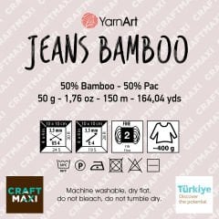 YARNART JEANS BAMBOO - EL ÖRGÜ İPİ KREM - 103