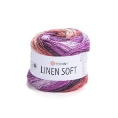 YARNART LINEN SOFT - EL ÖRGÜ İPİ EBRULİ - 7413