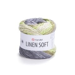 YARNART LINEN SOFT - EL ÖRGÜ İPİ EBRULİ - 7414