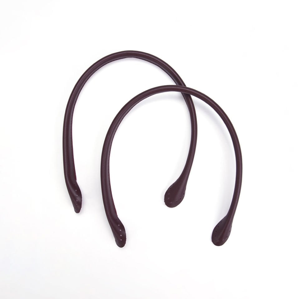 BORULU DERİ ÇANTA SAPI - 2 ADET BORDO