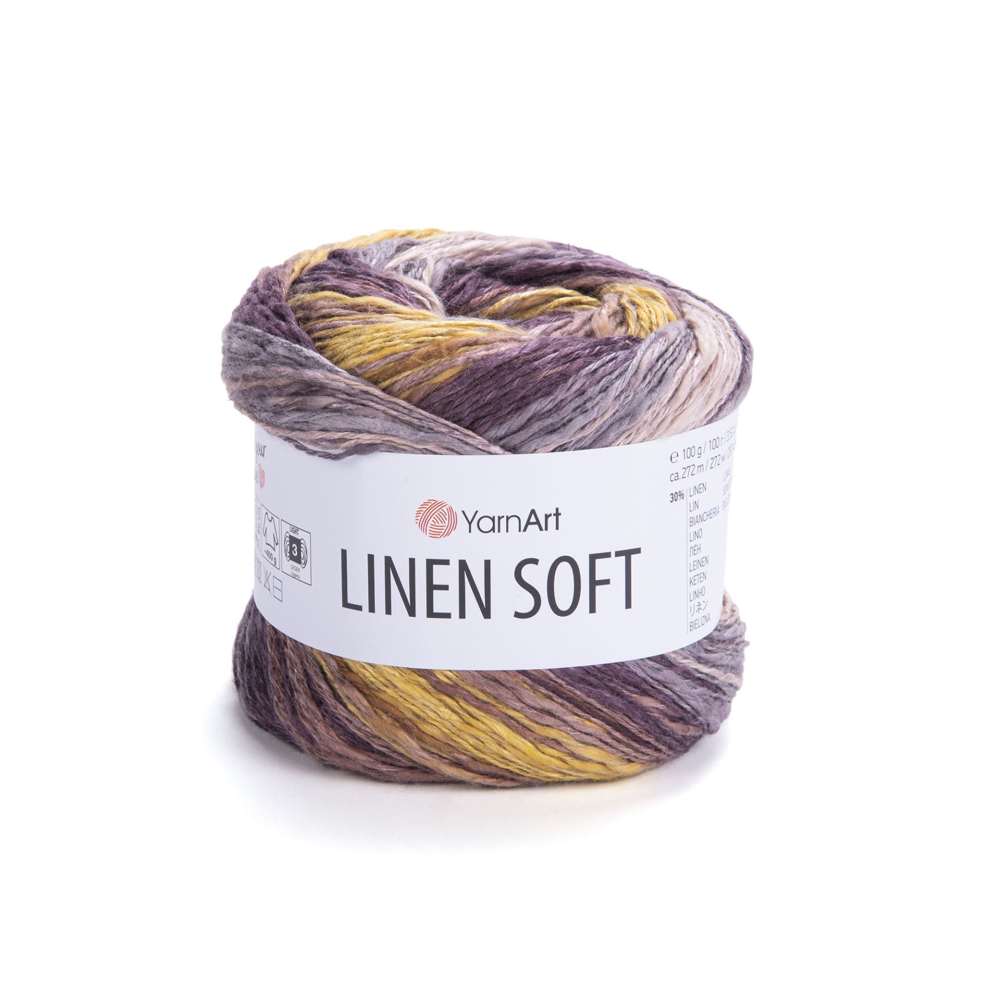 YARNART LINEN SOFT - EL ÖRGÜ İPİ EBRULİ - 7415