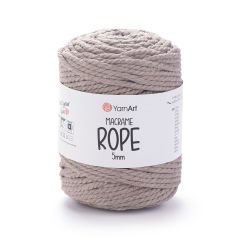 YARNART MACRAME ROPE 5 MM - MAKROME EL ÖRGÜ İPİ SÜTLÜ KAHVE - 768