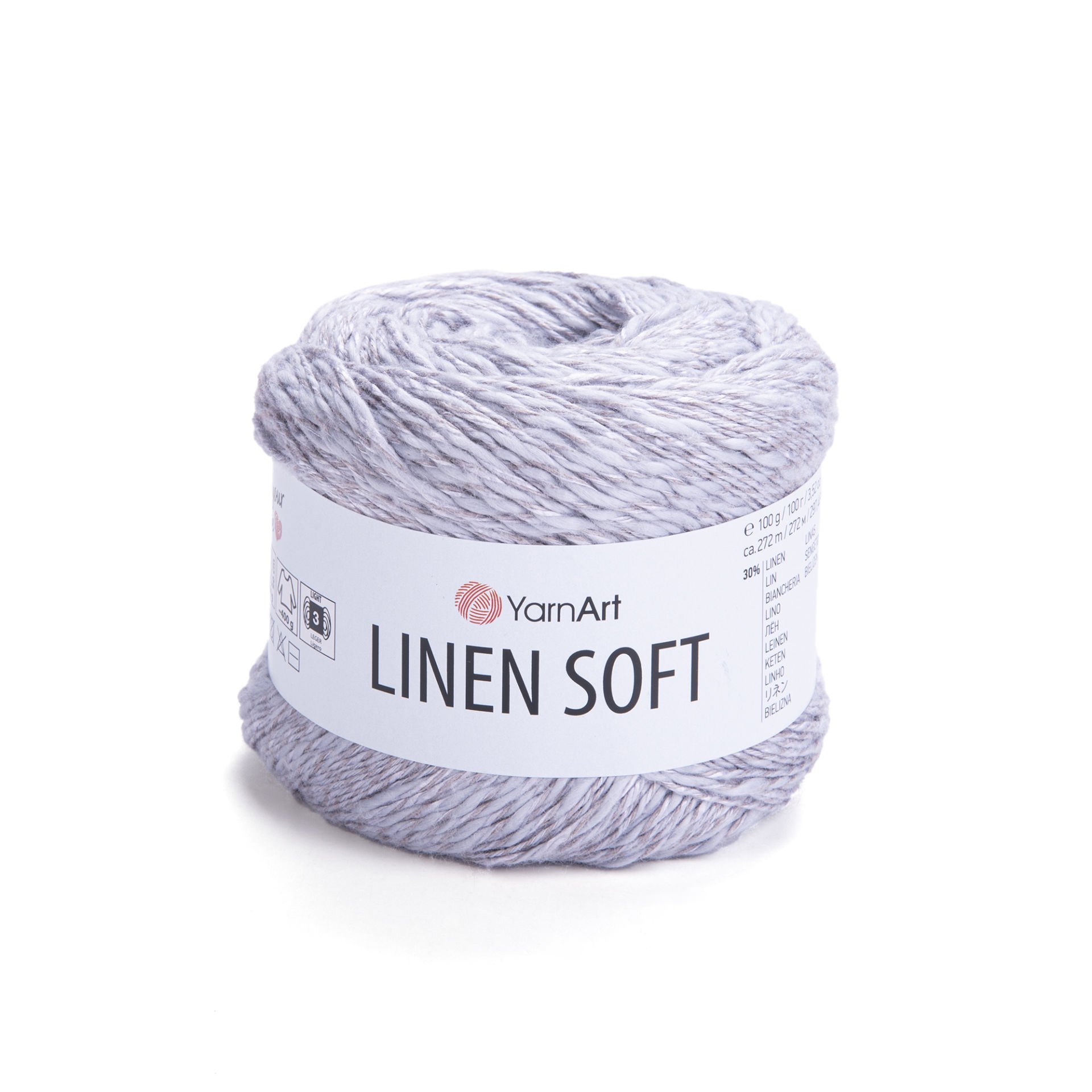 YARNART LINEN SOFT - EL ÖRGÜ İPİ GRİ - 7320