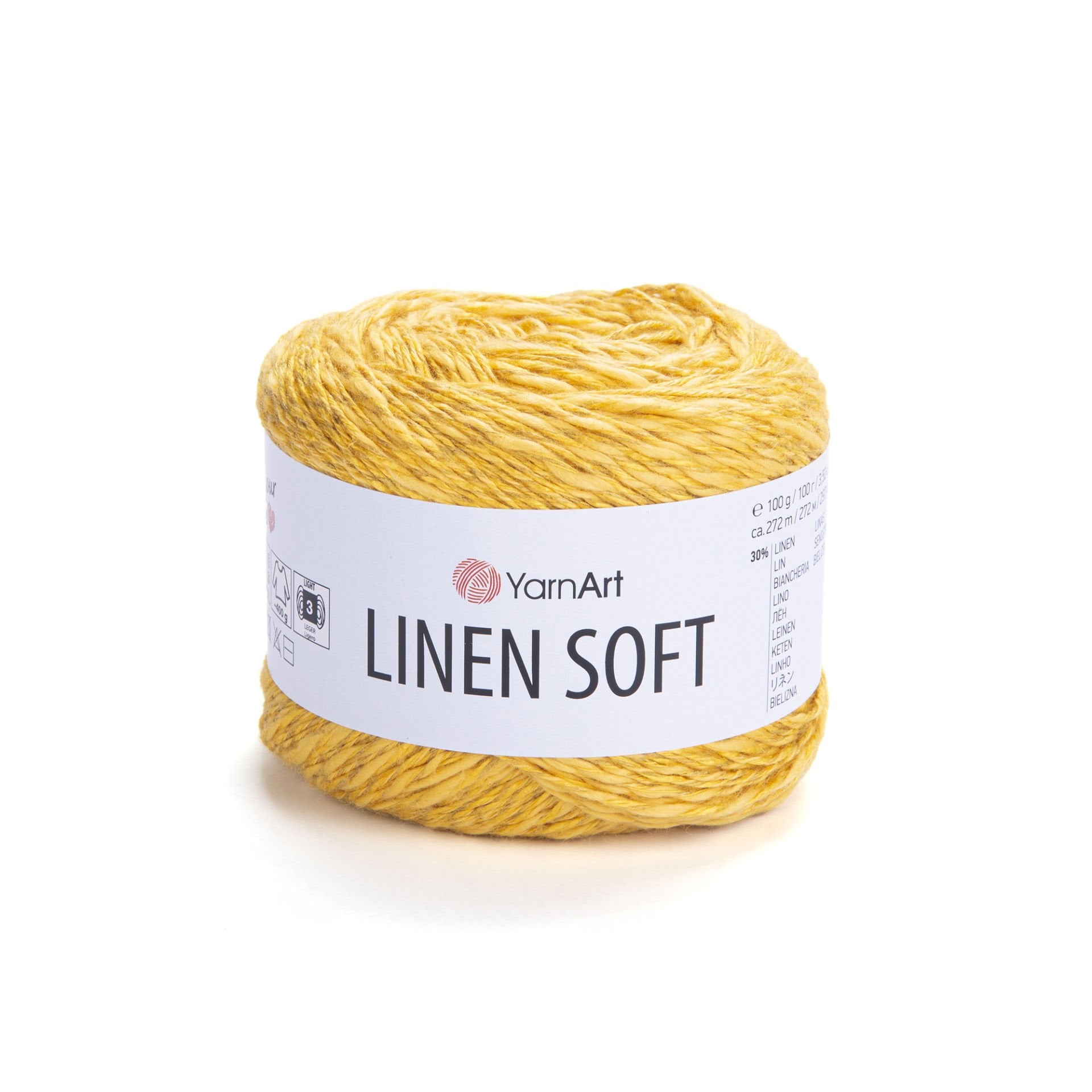 YARNART LINEN SOFT - EL ÖRGÜ İPİ HARDAL - 7306