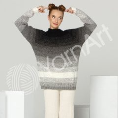 YARNART FLOWERS MERINO - EBRULİ EL ÖRGÜ İPİ EBRULİ - 532