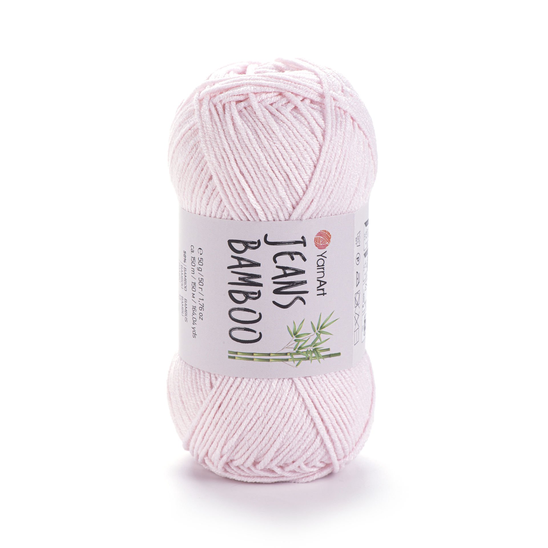 YARNART JEANS BAMBOO - EL ÖRGÜ İPİ TOZ PEMBE - 108