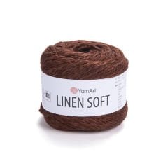 YARNART LINEN SOFT - EL ÖRGÜ İPİ KAHVERENGİ - 7309