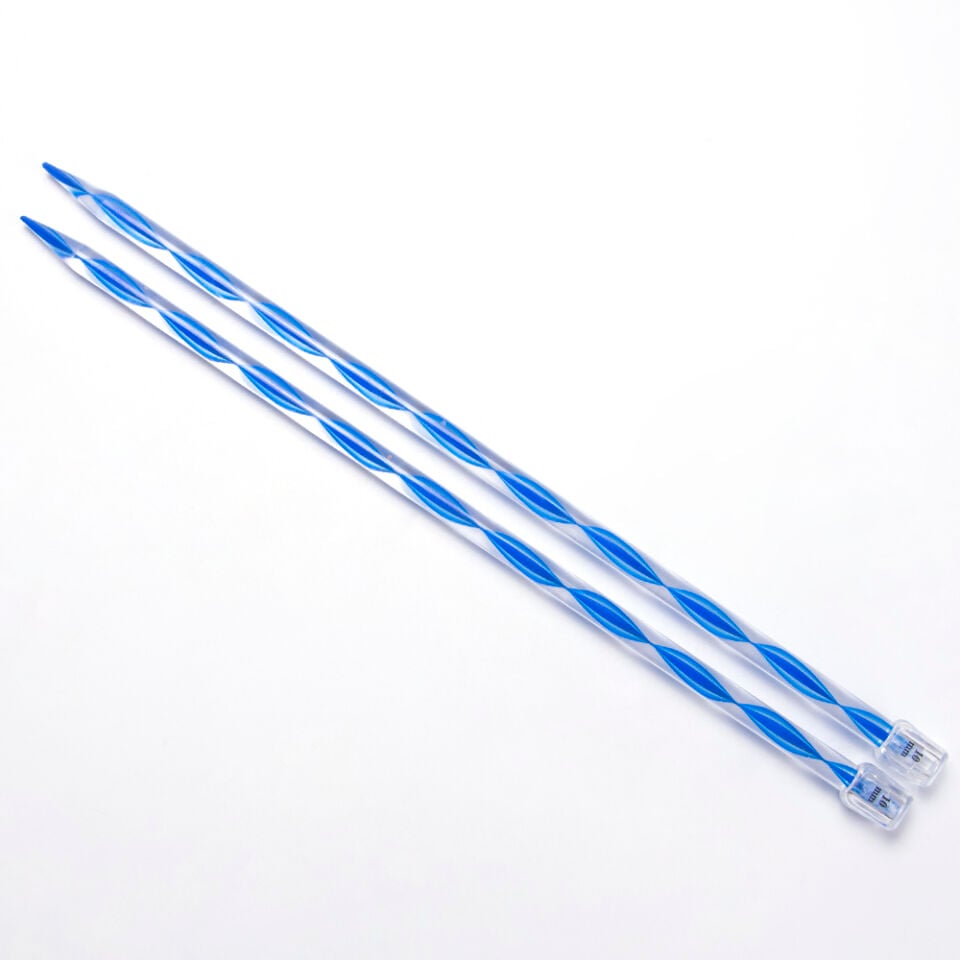 RENKLİ PLASTİK ÖRGÜ ŞİŞİ 35 CM 10 MM