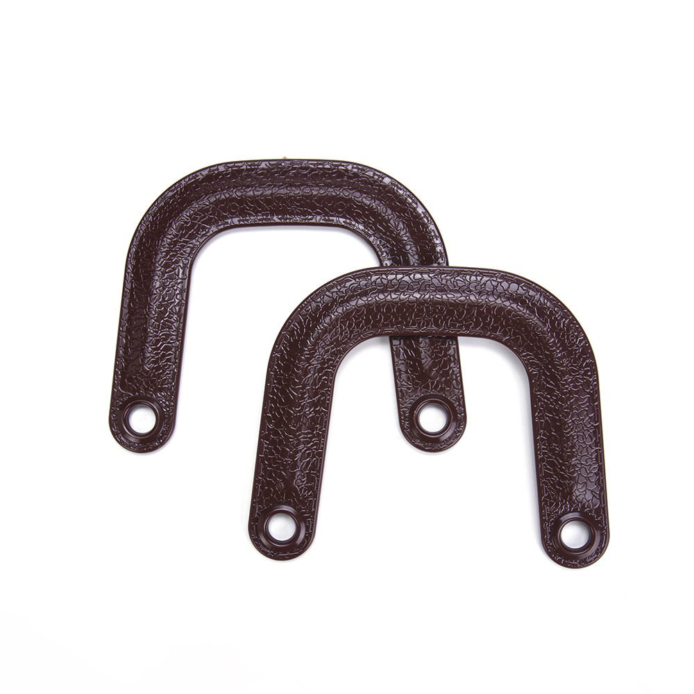 DERİ GÖRÜNÜMLÜ U MODEL ÇANTA SAPI 2 ADET KAHVERENGİ