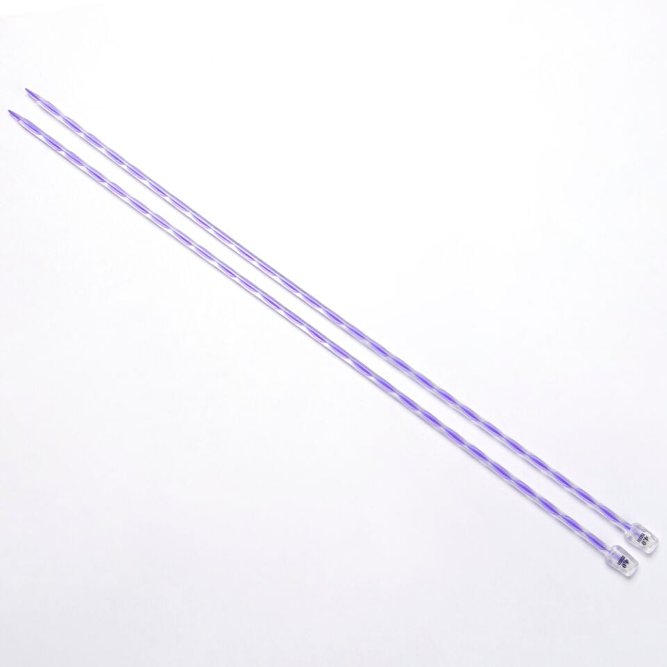 RENKLİ PLASTİK ÖRGÜ ŞİŞİ 35 CM 4 MM