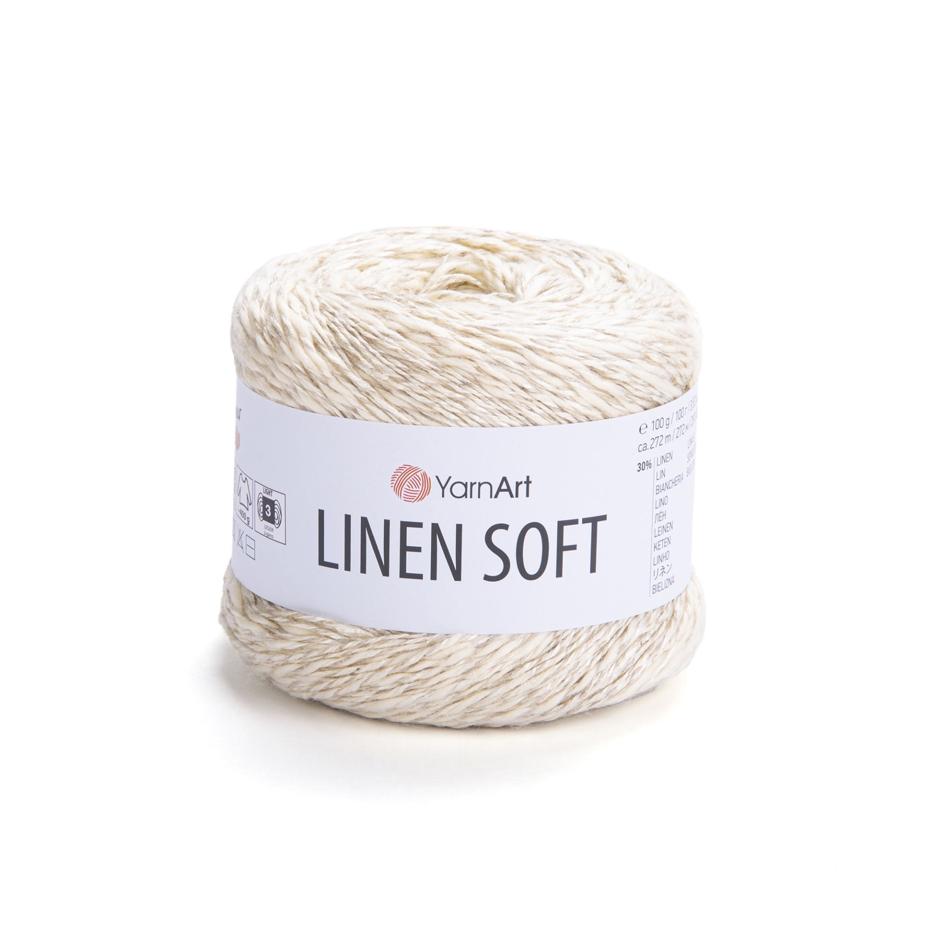 YARNART LINEN SOFT - EL ÖRGÜ İPİ KREM - 7302