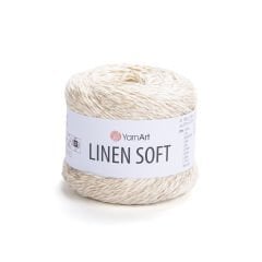 YARNART LINEN SOFT - EL ÖRGÜ İPİ KREM - 7302