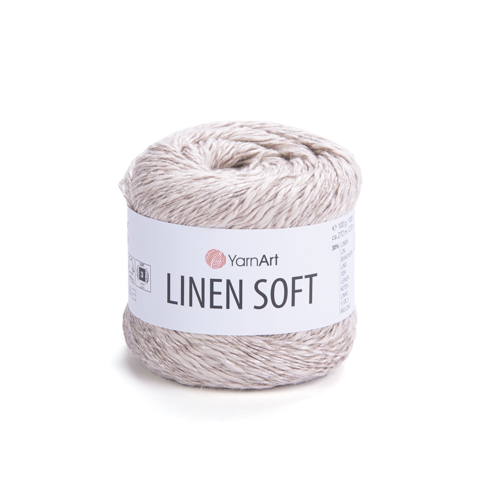 YARNART LINEN SOFT - EL ÖRGÜ İPİ KREM - 7304