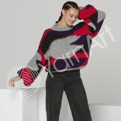 YARNART MERINO BULKY - EL ÖRGÜ İPİ KIRMIZI - 156