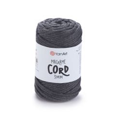 YARNART MACRAME CORD 3 MM - MAKROME EL ÖRGÜ İPİ ANTRASİT - 758