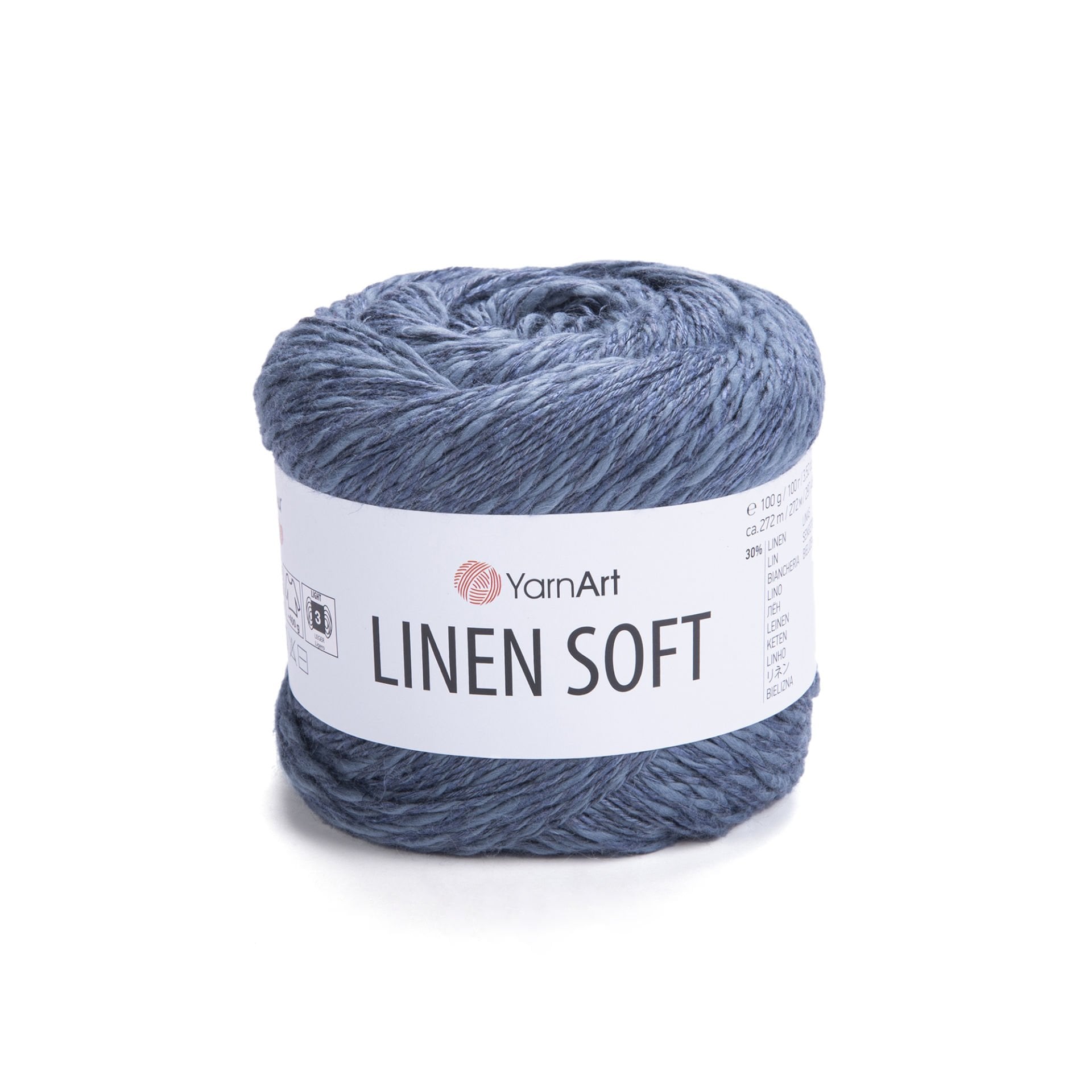 YARNART LINEN SOFT - EL ÖRGÜ İPİ MAVİ - 7316