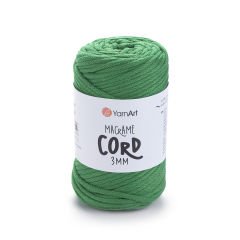 YARNART MACRAME CORD 3 MM - MAKROME EL ÖRGÜ İPİ KOYU YEŞİL - 759