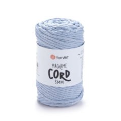 YARNART MACRAME CORD 3 MM - MAKROME EL ÖRGÜ İPİ BEBE MAVİSİ - 760