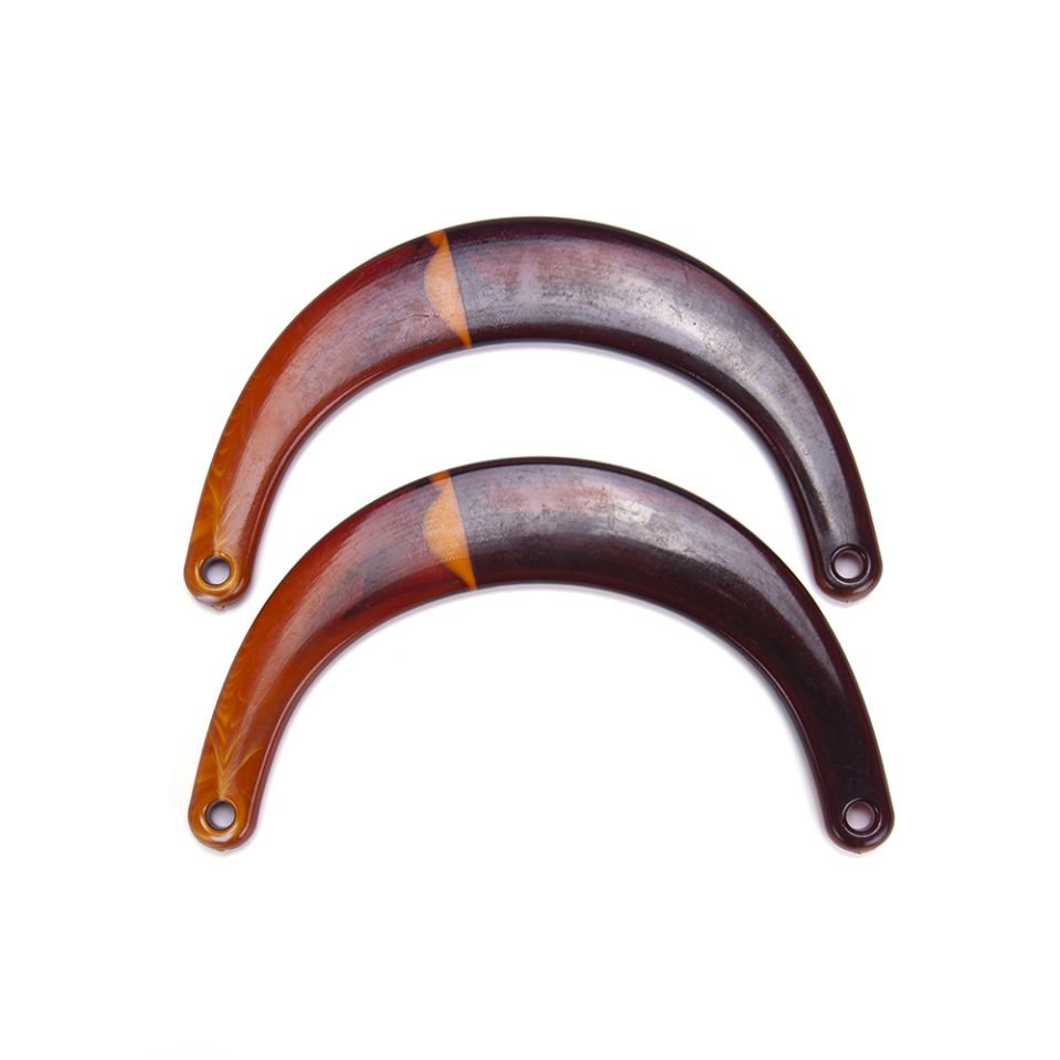 AKRİLİK C MODEL ÇANTA SAPI 2 ADET AMBER