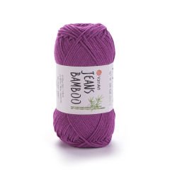 YARNART JEANS BAMBOO - EL ÖRGÜ İPİ KOYU PEMBE - 117