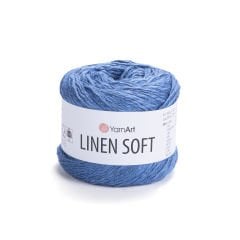 YARNART LINEN SOFT - EL ÖRGÜ İPİ MAVİ - 7318
