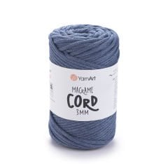 YARNART MACRAME CORD 3 MM - MAKROME EL ÖRGÜ İPİ KOT MAVİSİ - 761
