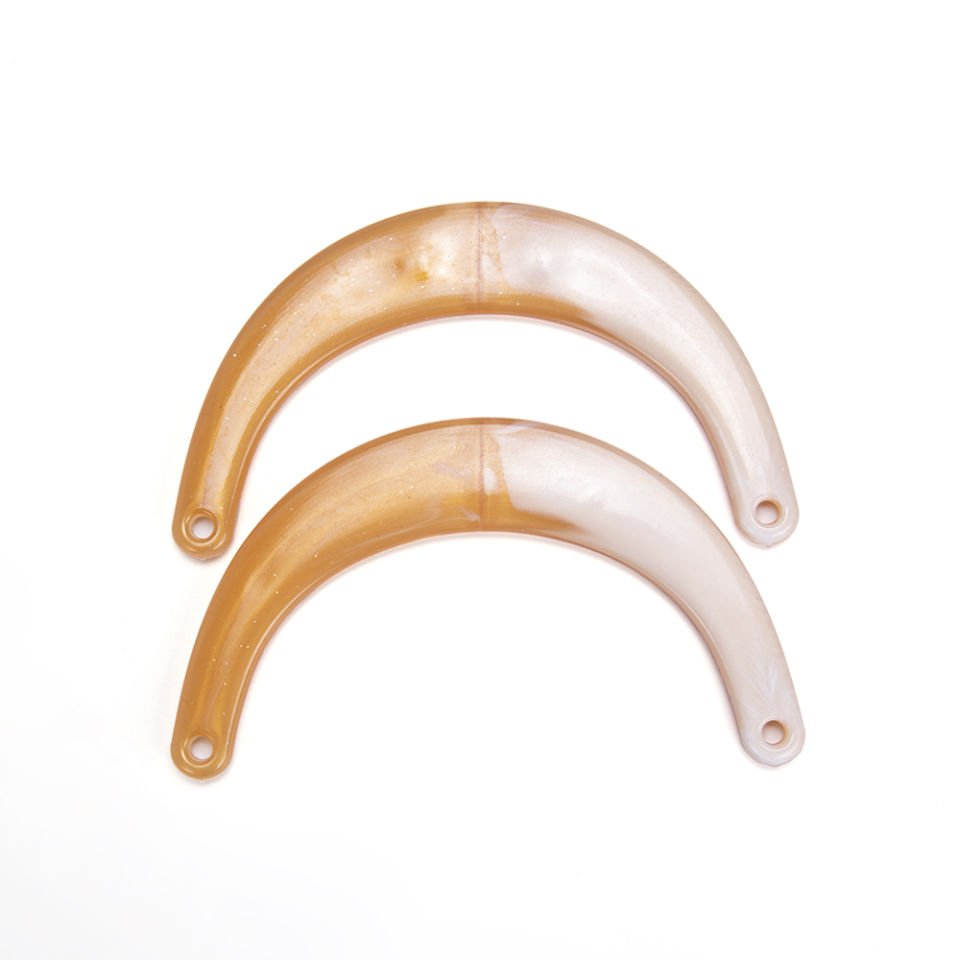 AKRİLİK C MODEL ÇANTA SAPI 2 ADET BEJ