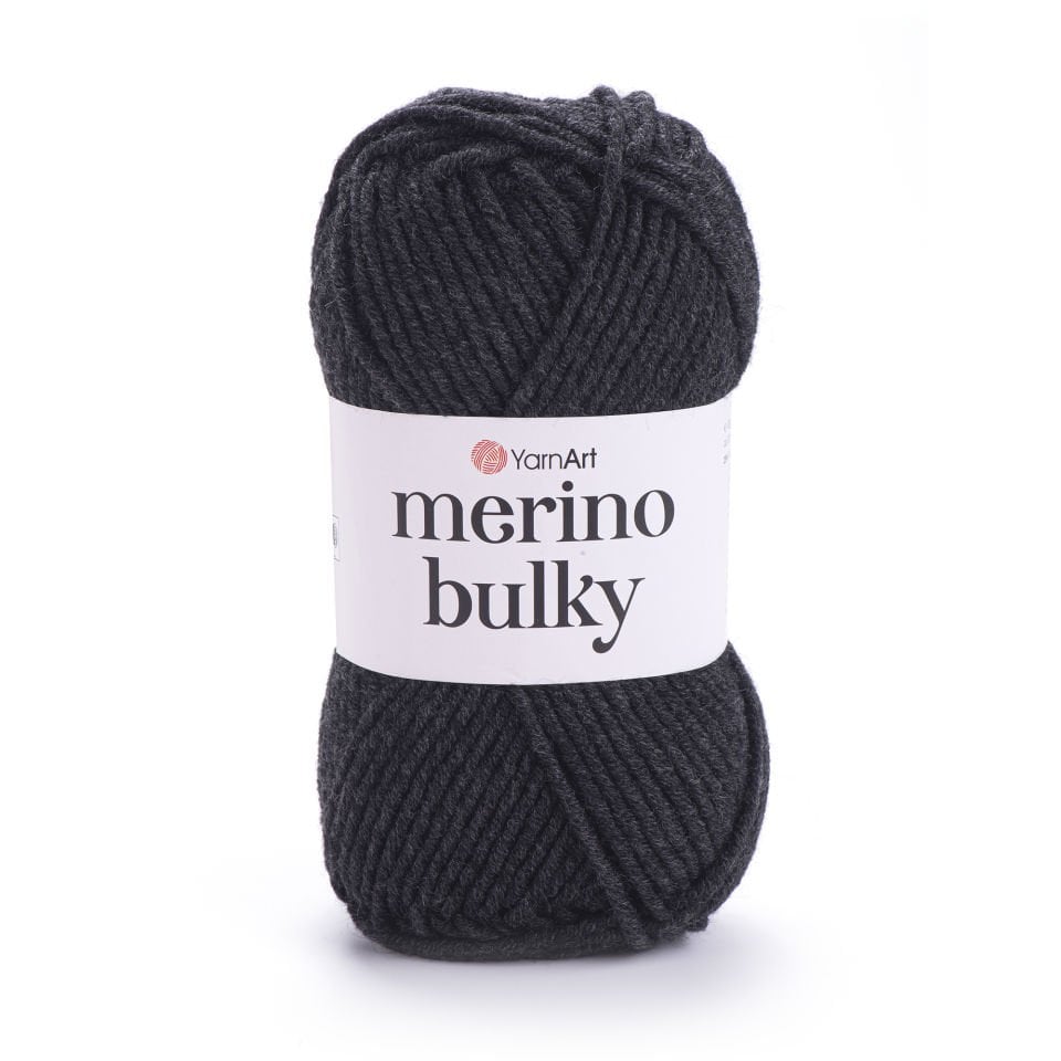 YARNART MERINO BULKY - EL ÖRGÜ İPİ ANTRASİT - 359