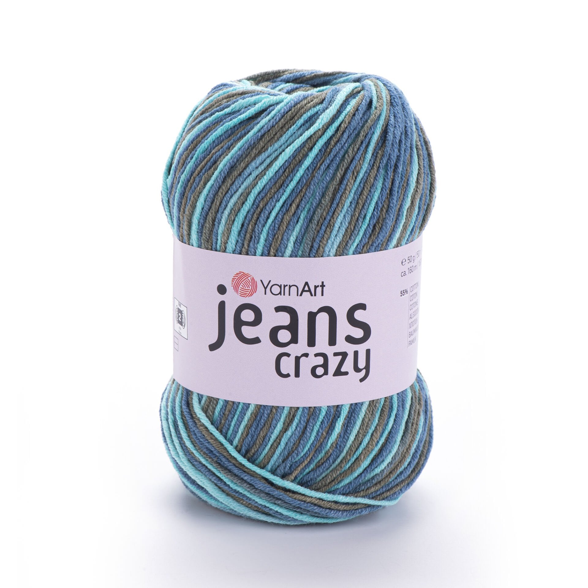 YARNART JEANS CRAZY - EBRULİ EL ÖRGÜ İPİ EBRULİ - 7212