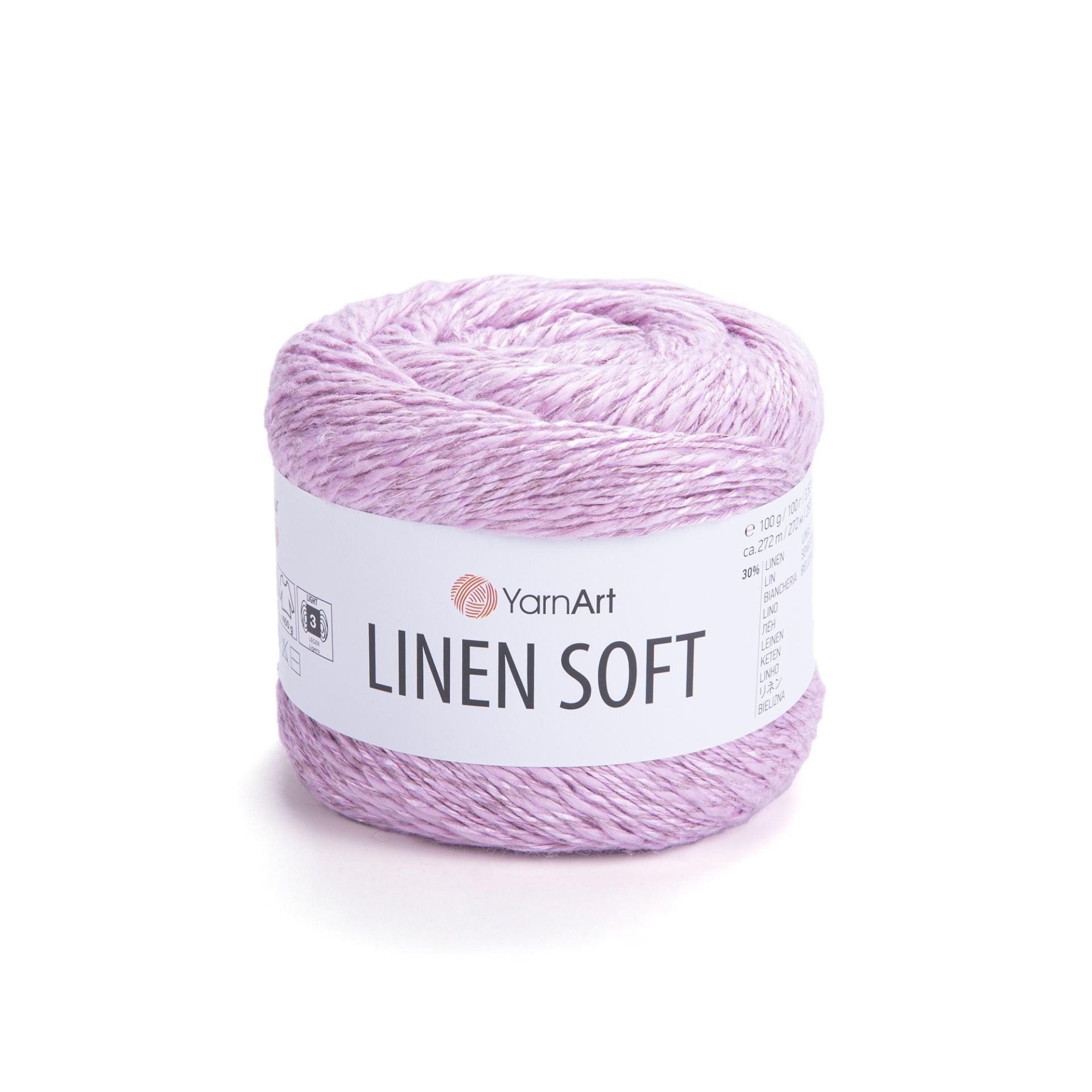 YARNART LINEN SOFT - EL ÖRGÜ İPİ PEMBE - 7321