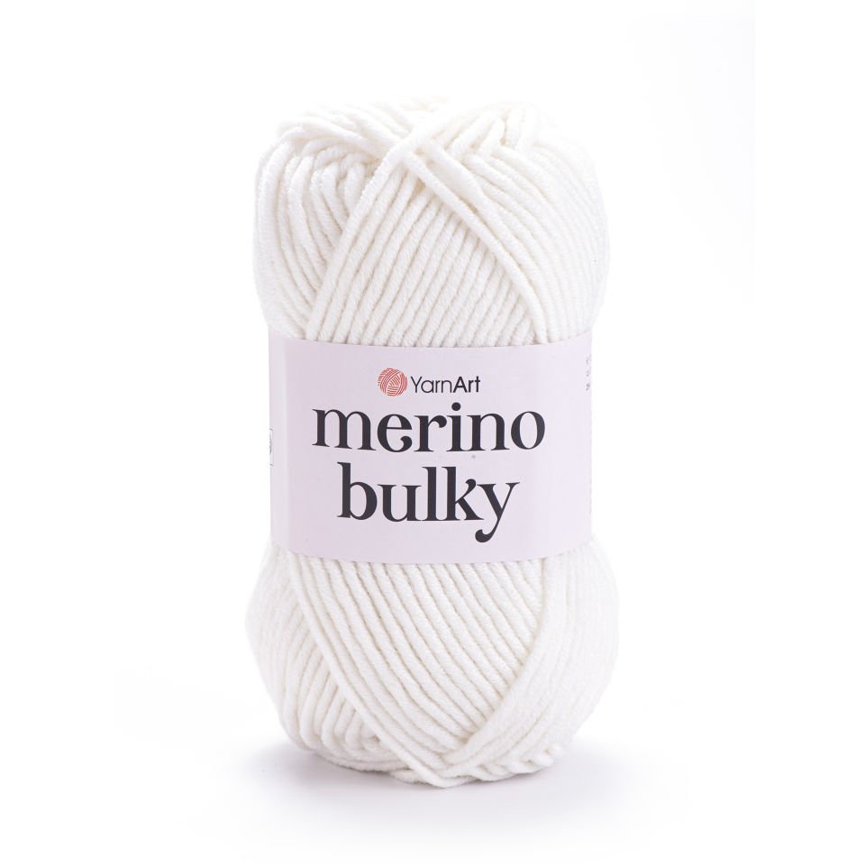 YARNART MERINO BULKY - EL ÖRGÜ İPİ BEYAZ - 501