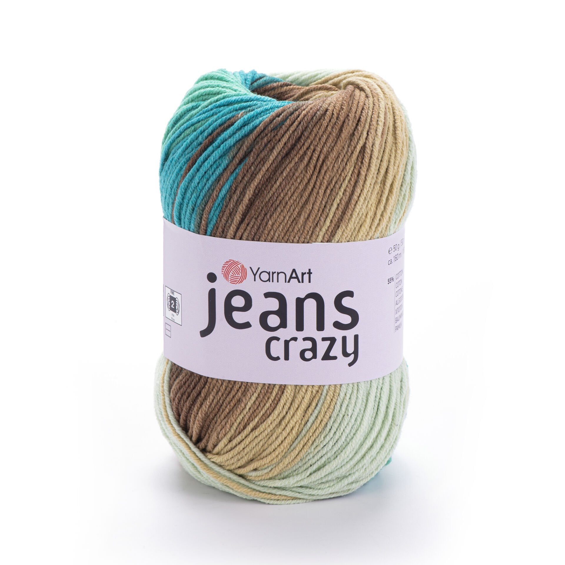 YARNART JEANS CRAZY - EBRULİ EL ÖRGÜ İPİ EBRULİ - 8216