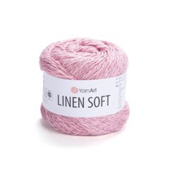 YARNART LINEN SOFT - EL ÖRGÜ İPİ PEMBE - 7322