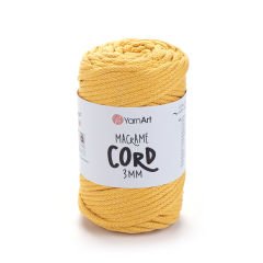 YARNART MACRAME CORD 3 MM - MAKROME EL ÖRGÜ İPİ HARDAL - 764