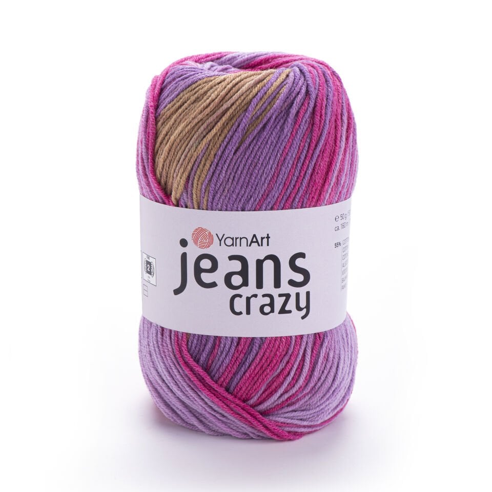YARNART JEANS CRAZY - EBRULİ EL ÖRGÜ İPİ EBRULİ - 8217