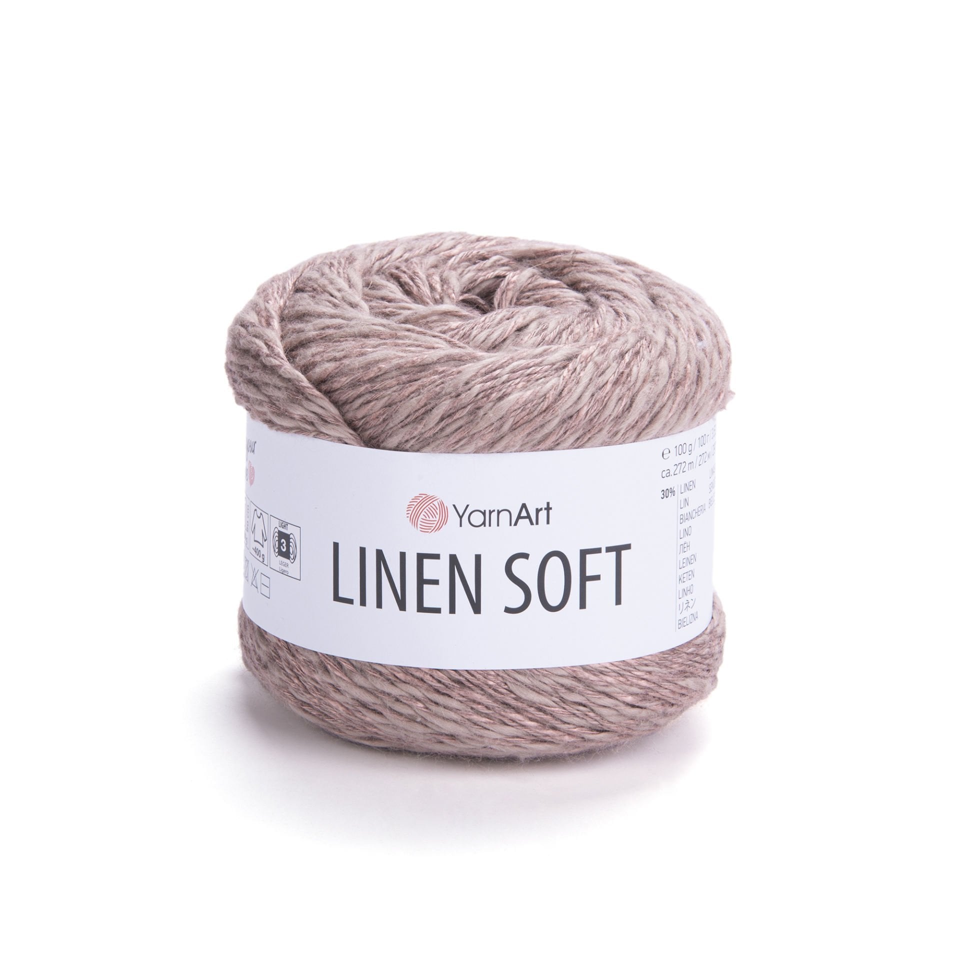 YARNART LINEN SOFT - EL ÖRGÜ İPİ SÜTLÜ KAHVE - 7308