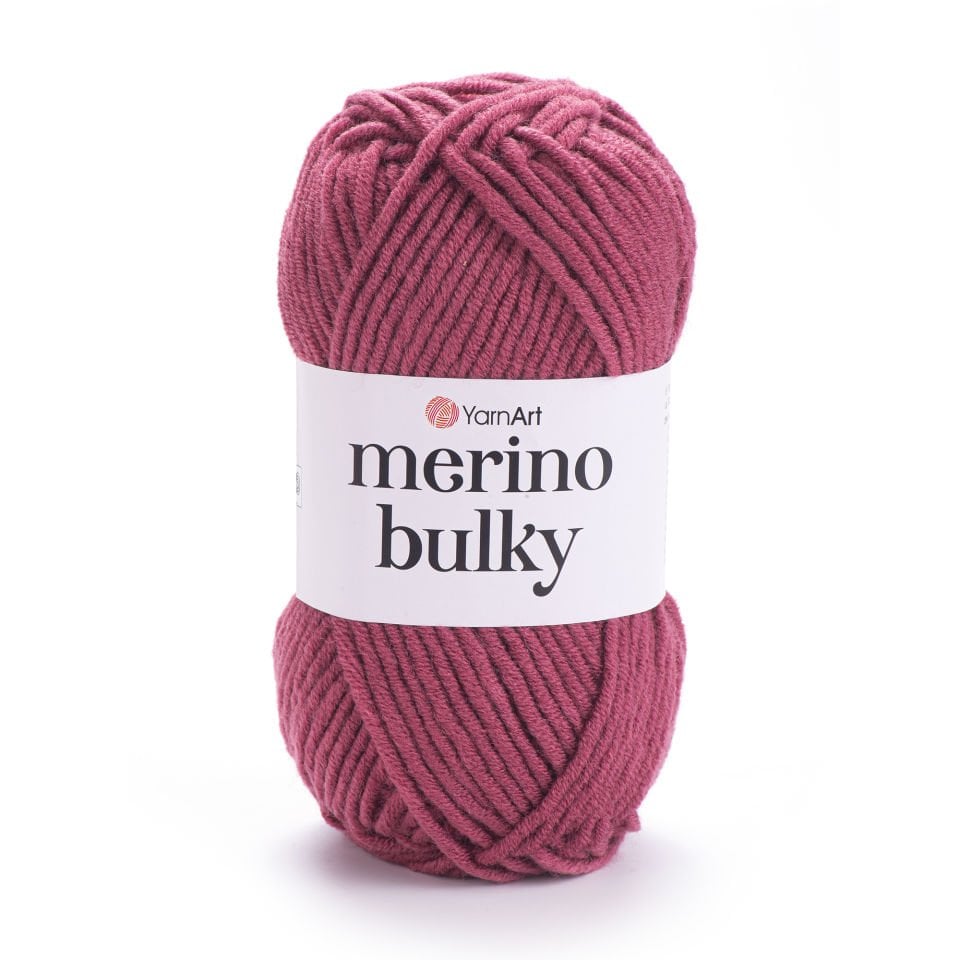 YARNART MERINO BULKY - EL ÖRGÜ İPİ GÜL KURUSU - 570