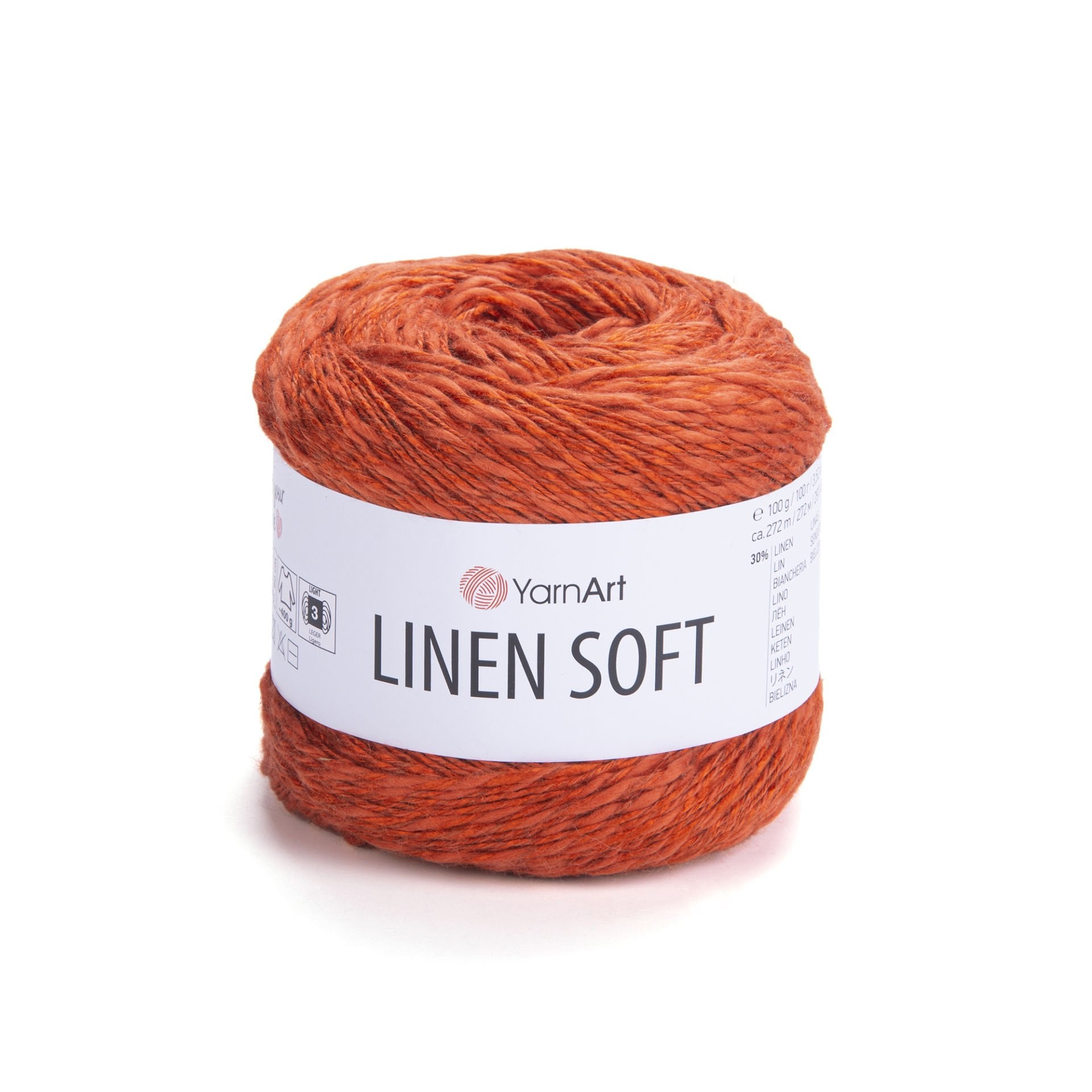 YARNART LINEN SOFT - EL ÖRGÜ İPİ TURUNCU - 7310