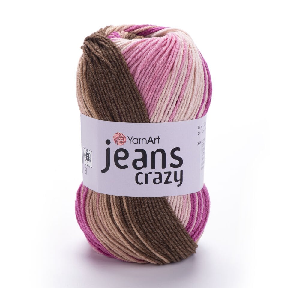YARNART JEANS CRAZY - EBRULİ EL ÖRGÜ İPİ EBRULİ - 8219