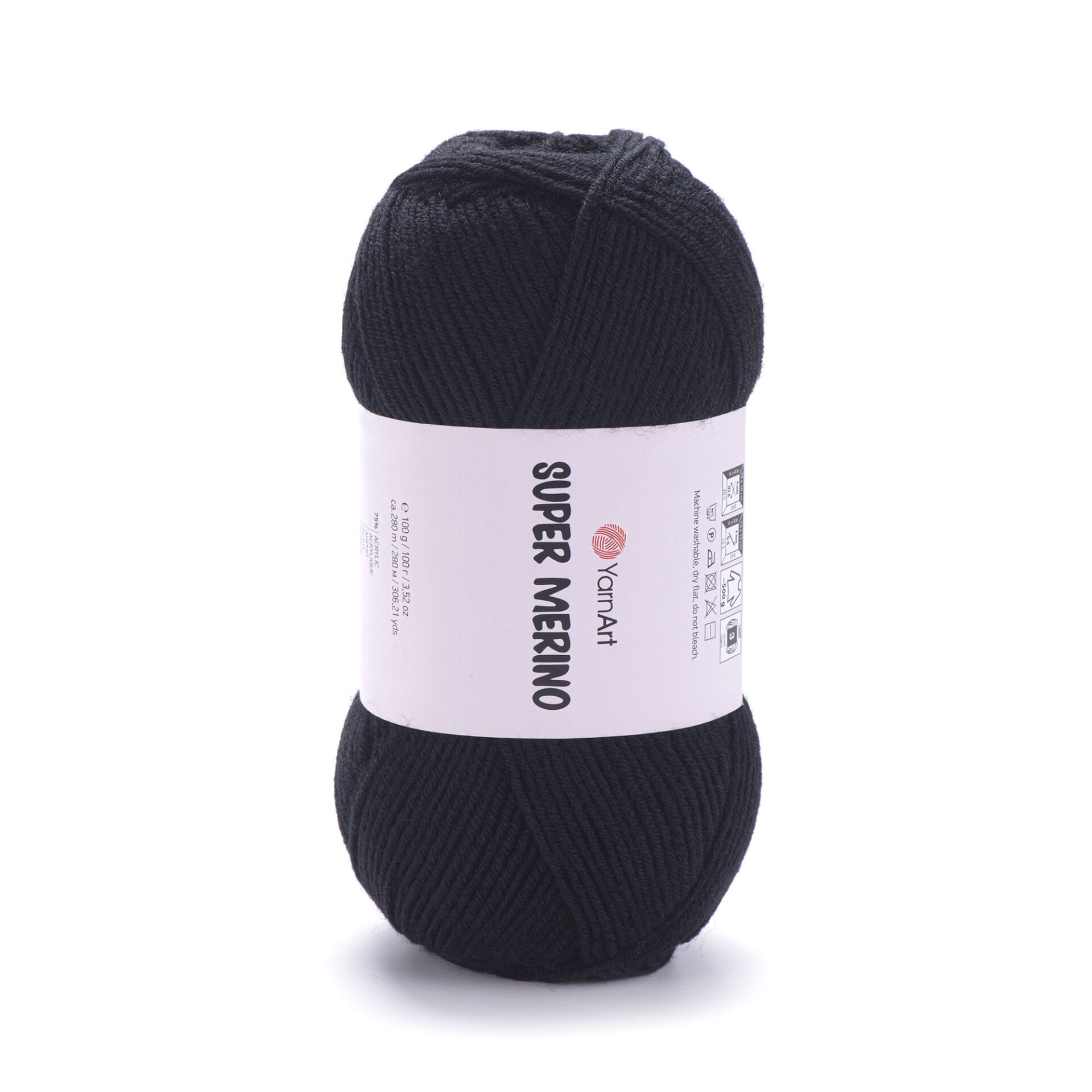 YARNART SUPER MERINO - EL ÖRGÜ İPİ SİYAH - 217