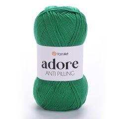 YARNART ADORE ANTI-PILLING - EL ÖRGÜ İPİ ÇİMEN YEŞİLİ - 370